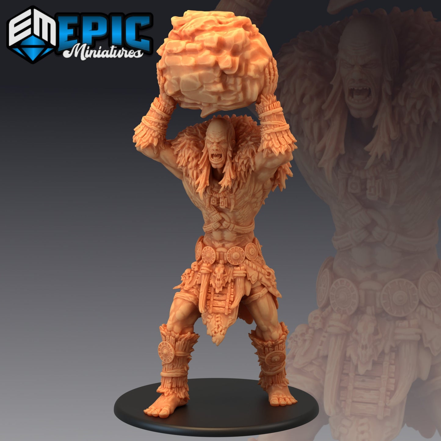 Stone Giant - #44 Caves of Despair - Epic Miniatures | Large | Giant, Masculine