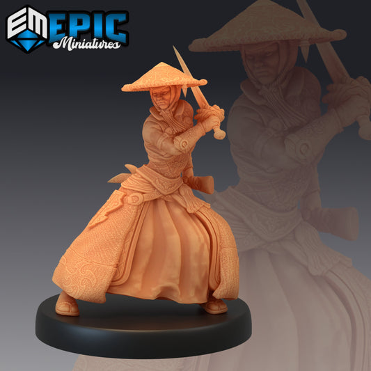 Warrior Monk Female Series - Epic Miniatures | Medium | Human, Feminine