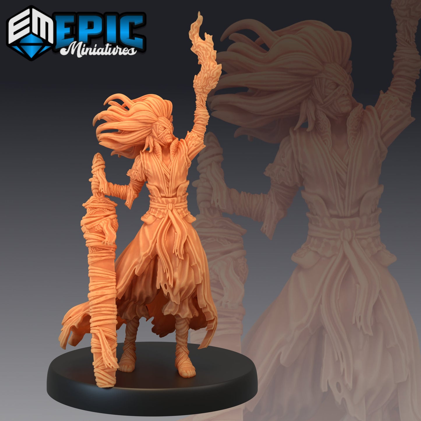 Bandage Warrior - #42 Restless Bones - Epic Miniatures | Medium | Monstrosity