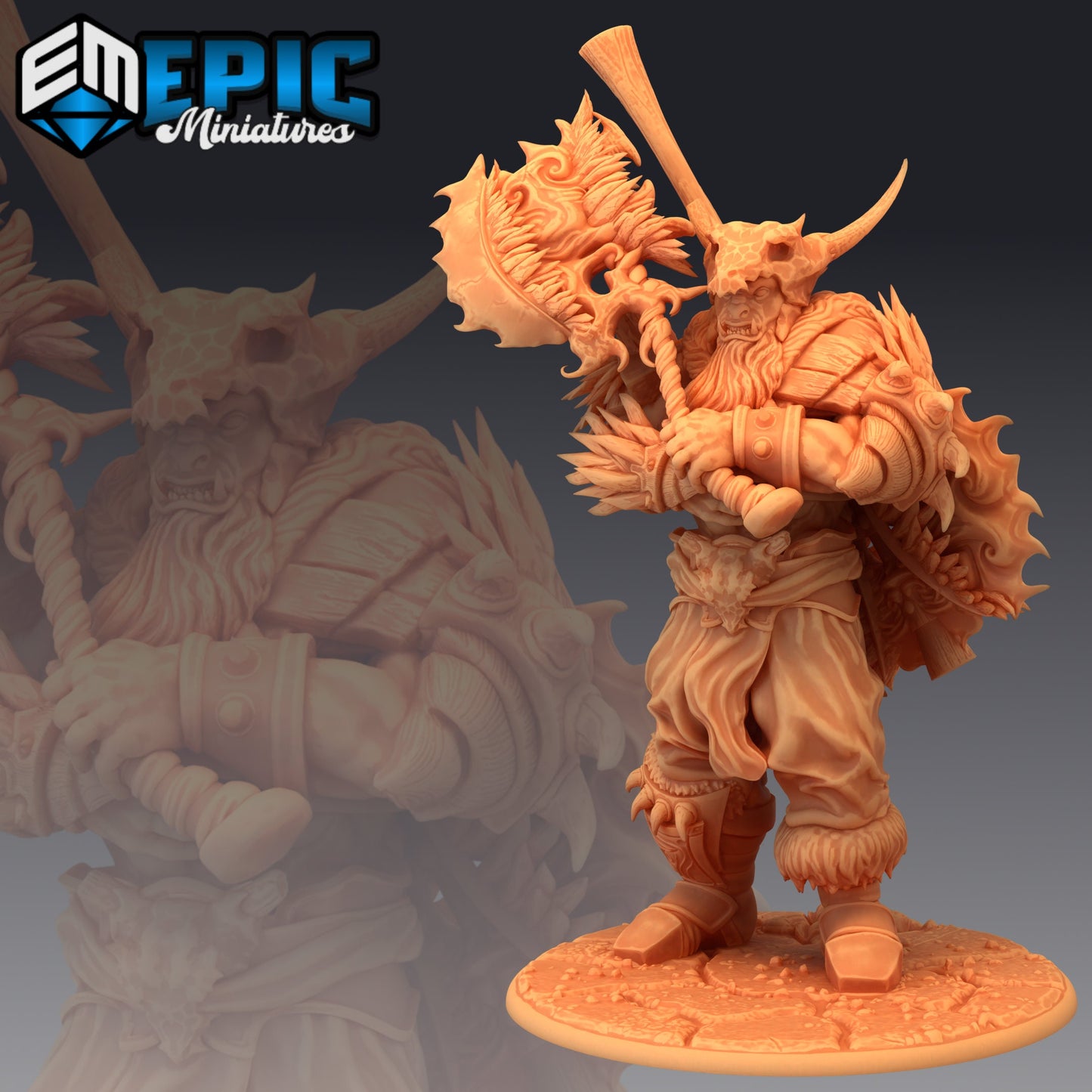 Frost Giant Warrior - Epic Miniatures | Huge | Giant, Masculine, Axe