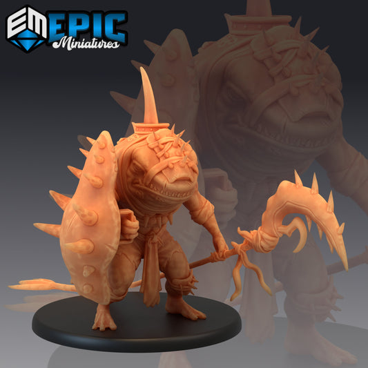 Shark Folk Warrior Series - #33 Underwater Mayhem - Epic Miniatures | Large | Beast, Masculine