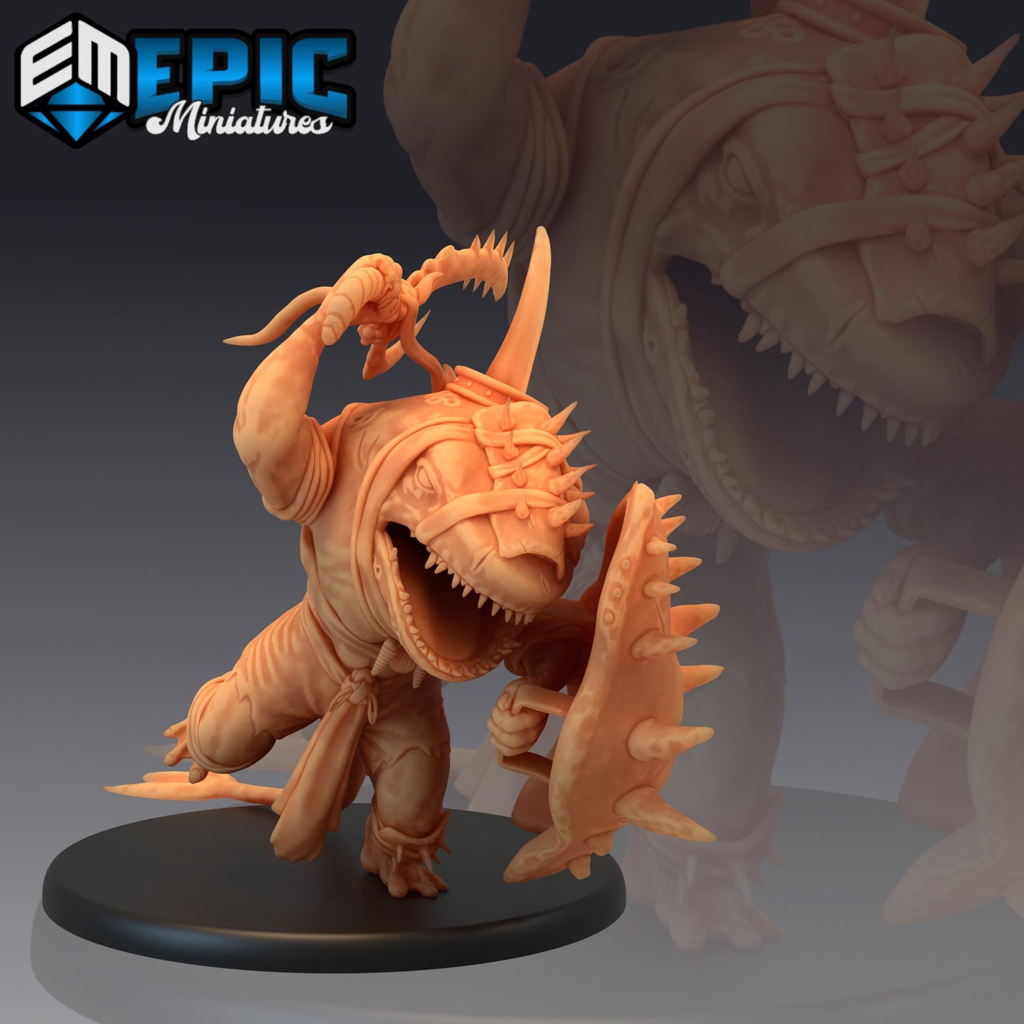 Shark Folk Warrior Series - #33 Underwater Mayhem - Epic Miniatures | Large | Beast, Masculine