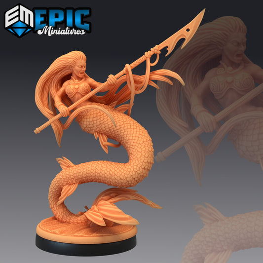 Mermaid Series - #33 Underwater Mayhem - Epic Miniatures | Medium | Beast, Feminine
