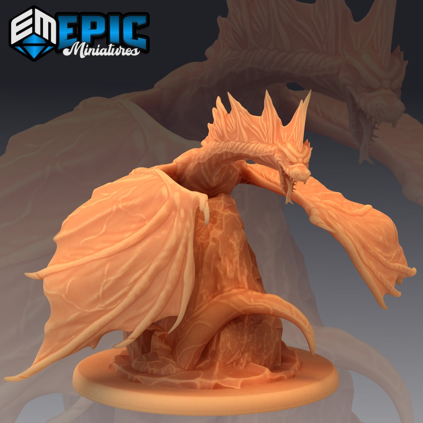 Winged Sea Serpent Series - Epic Miniatures | Large | Dragon, Masculine, Winged