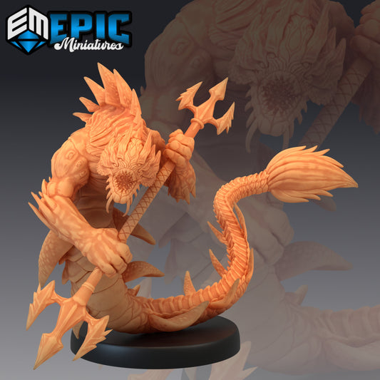 Ocean Naga Series - #33 Underwater Mayhem - Epic Miniatures | Medium | Beast, Masculine
