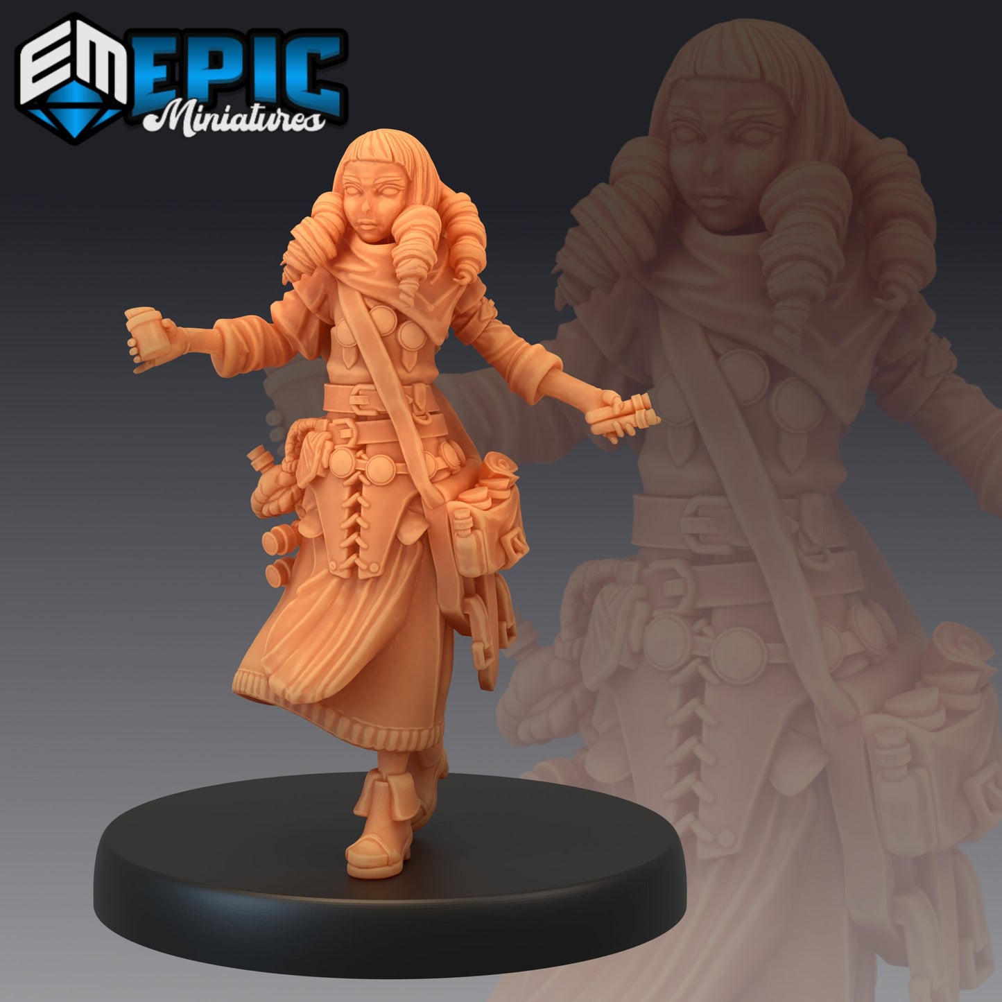 Female Alchemist Series - #46 Guild of Thieves - Epic Miniatures | Medium | Human, Feminine