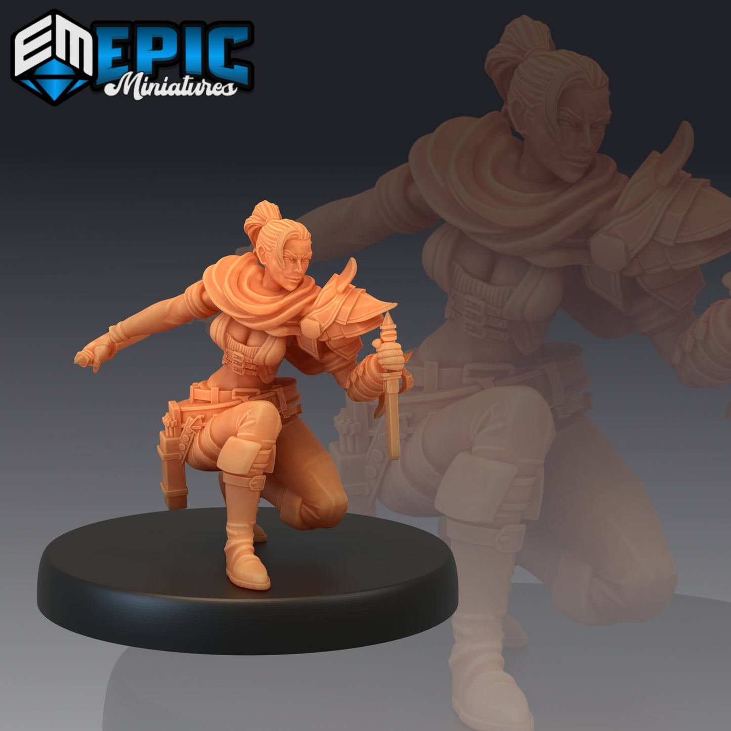 Female Assassin Series - #46 Guild of Thieves - Epic Miniatures | Medium | Human, Feminine