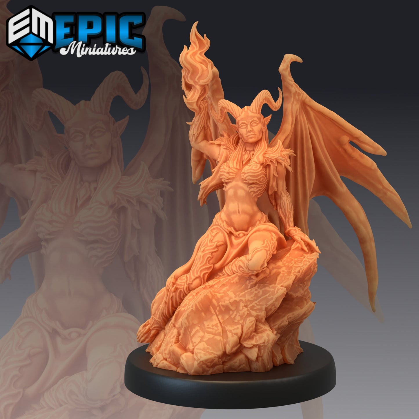 Devil Duchess Series 1821 - #47 Deadly Sins - Epic Miniatures | Medium | Beast, Feminine, Winged
