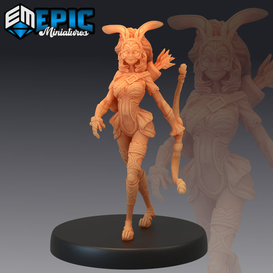 Female Werebunny Series - #48 Extra Monster Pack - Epic Miniatures | Medium | Humanoids, Feminine