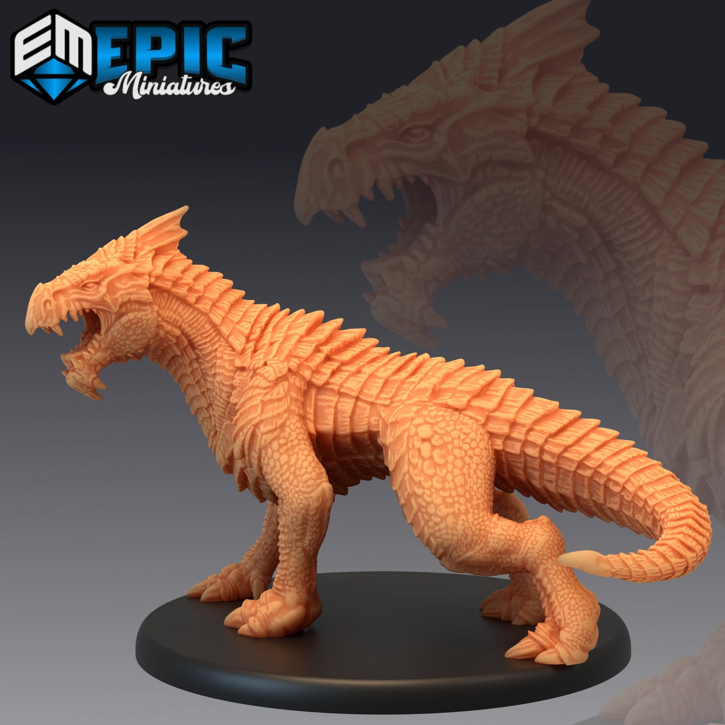 White Guard Drake Series - #48 Extra Monster Pack - Epic Miniatures | Large | Dragon, Masculine