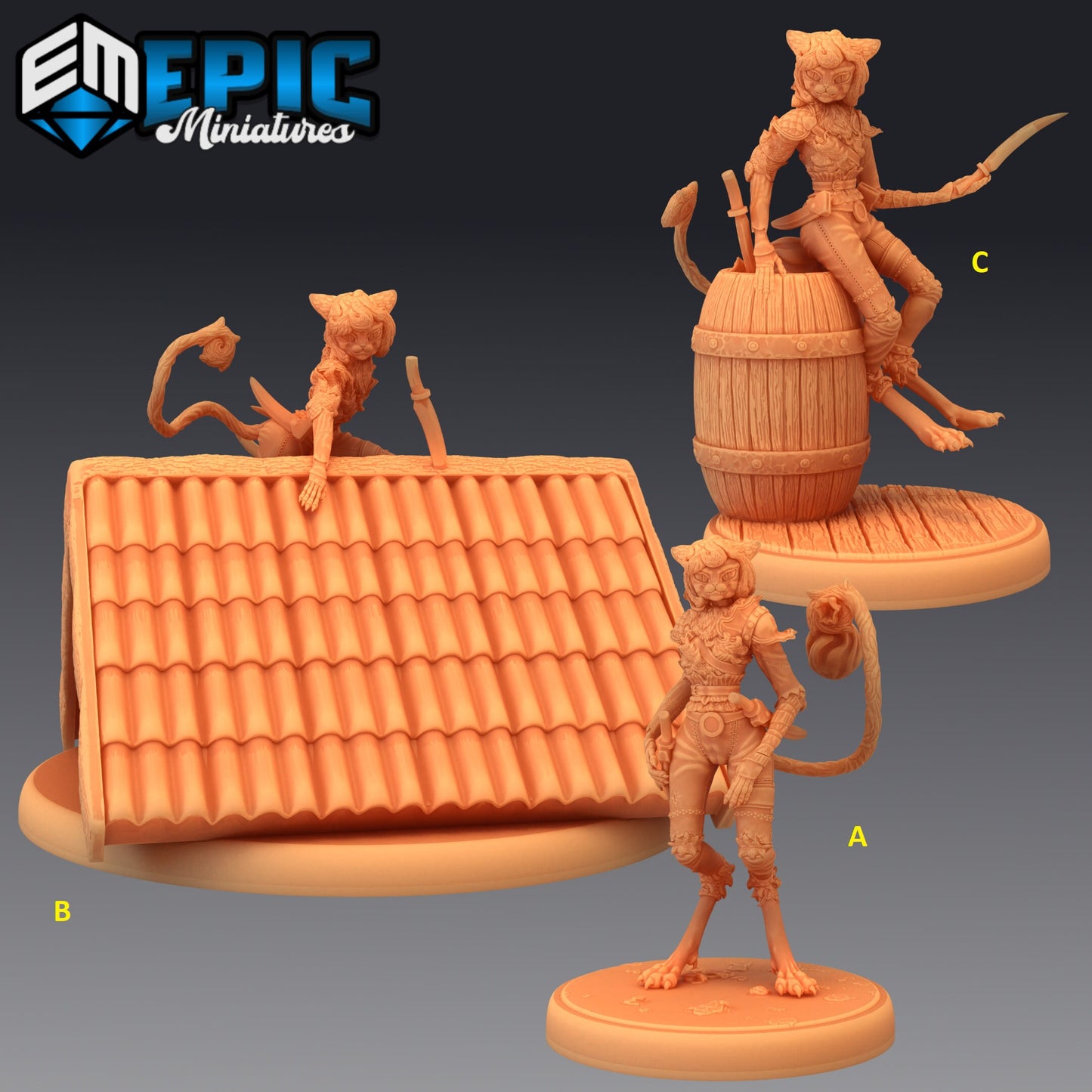 Cat Thief Series - #46 Guild of Thieves - Epic Miniatures | Medium | Humanoids, Feminine