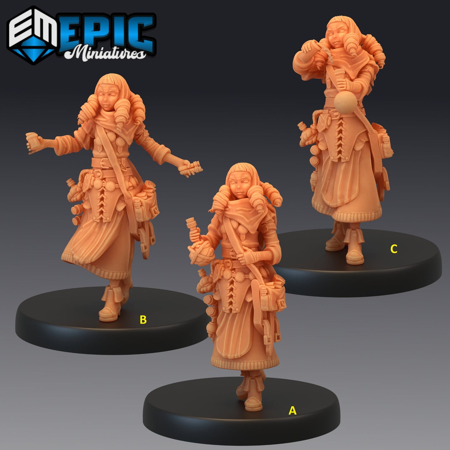 Female Alchemist Series - #46 Guild of Thieves - Epic Miniatures | Medium | Human, Feminine