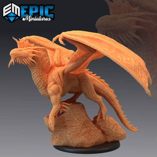 Silver Dragon Series - Epic Miniatures | Medium | Dragon, Masculine, Winged