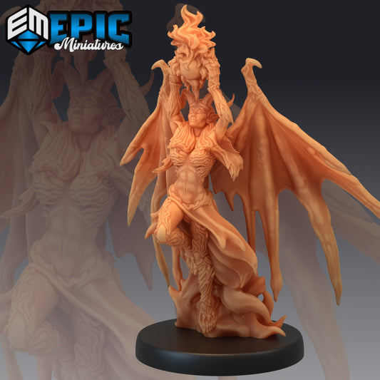 Devil Duchess Series 1821 - #47 Deadly Sins - Epic Miniatures | Medium | Beast, Feminine, Winged