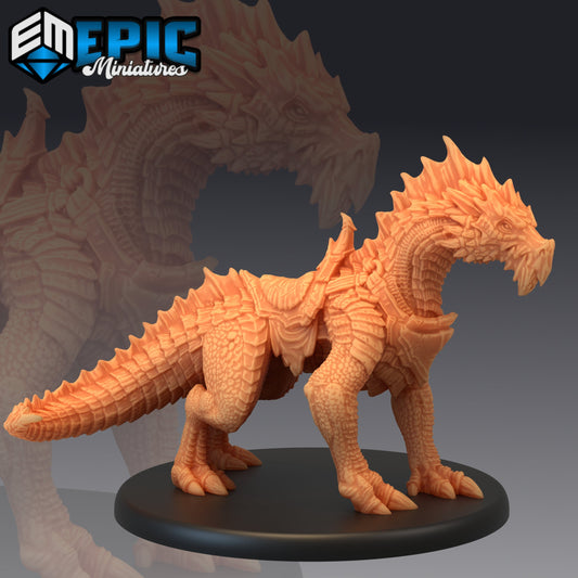 Green Guard Drake Series - #48 Extra Monster Pack - Epic Miniatures | Large | Dragon, Masculine