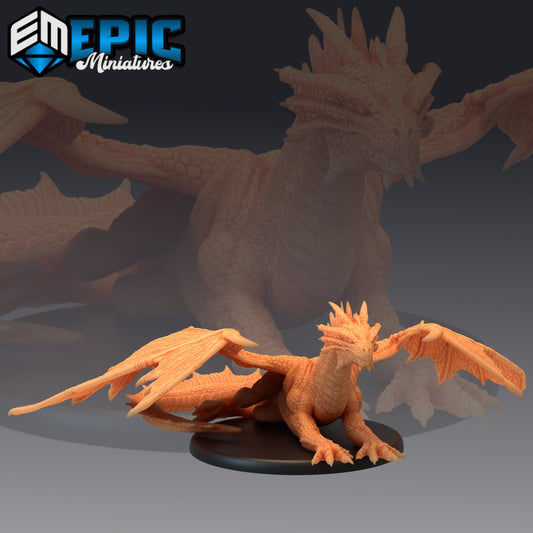 Bronze Dragon Series - Epic Miniatures | Large | Dragon, Masculine, Winged
