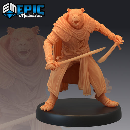 Catfolk Panther Pirate Series - Epic Miniatures | Medium | Humanoids, Masculine