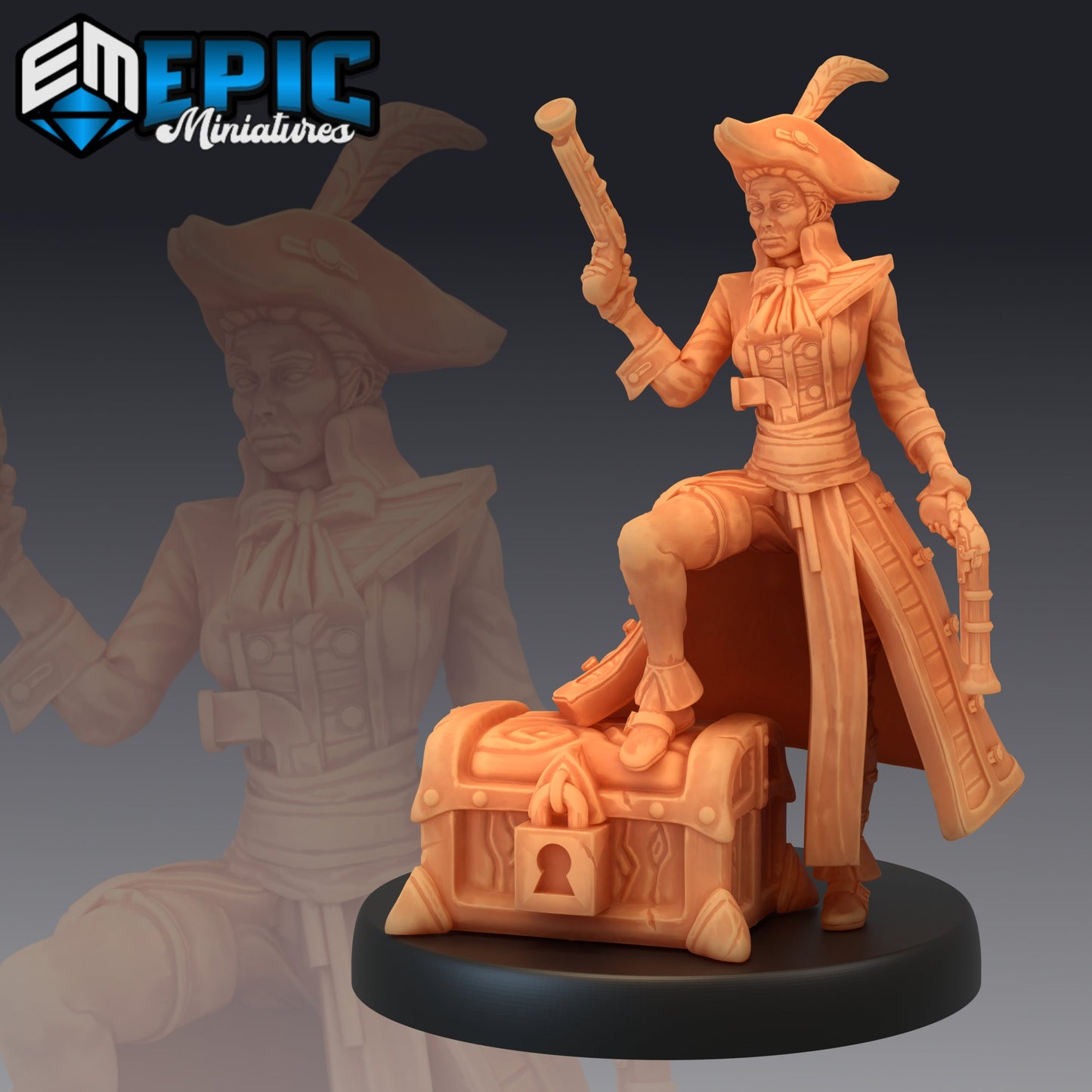 Veteran Captain Series - Epic Miniatures | Medium | Human, Feminine