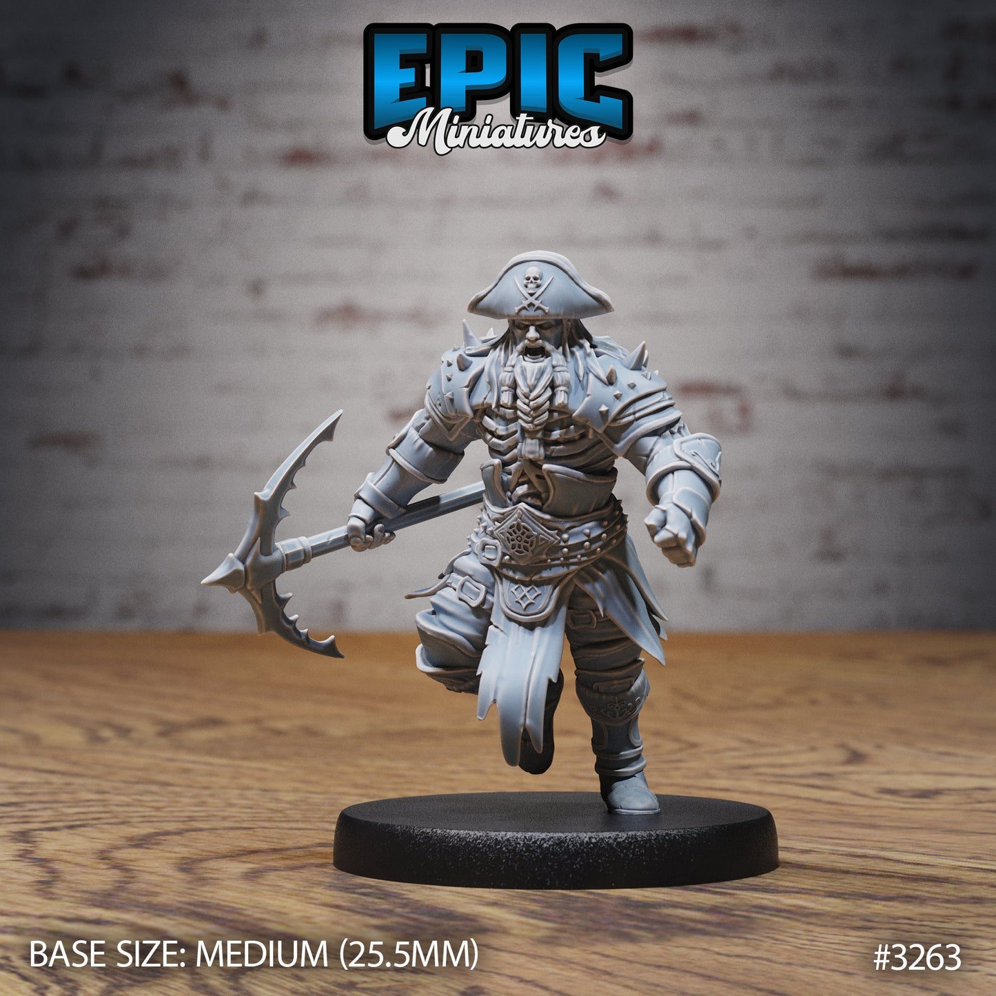 Cursed Captain Treasure Series - #78 Pirate Scourge - Epic Miniatures | Human | Pirate | Masculine | Weapons