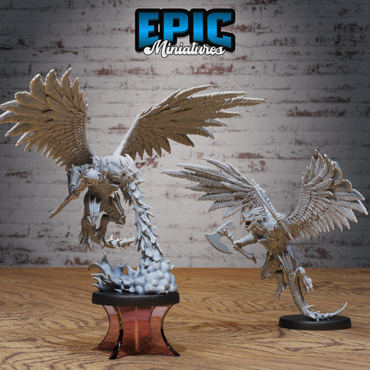 Winged Half Dragon Series - Epic Miniatures | Dragon | Halfling | Winged | Weapons | Medium