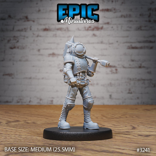 Pressure Diver Series - #77 Steam Inventions - Epic Miniatures | Human | Diver | Weapon | Underwater | Medium