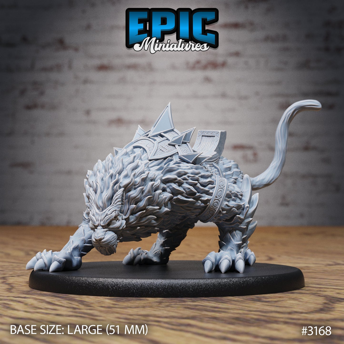 Draconic Tiger Series - Epic Miniatures | Halfling | Winged Dragon | Tiger | Large