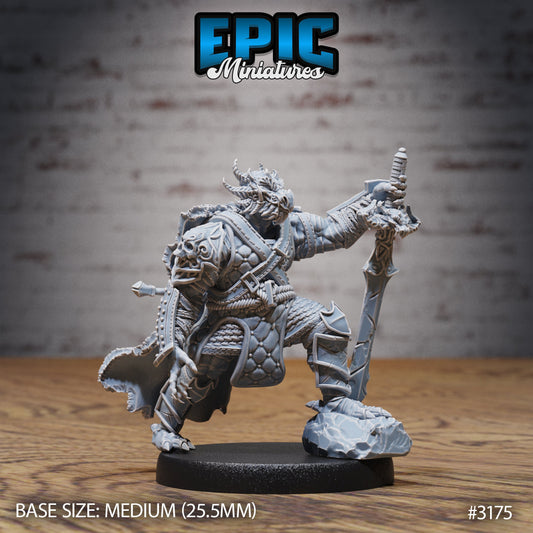 Dragonborn Warrior Series - Epic Miniatures | Dragonborn | Masculine | Weapons | Medium