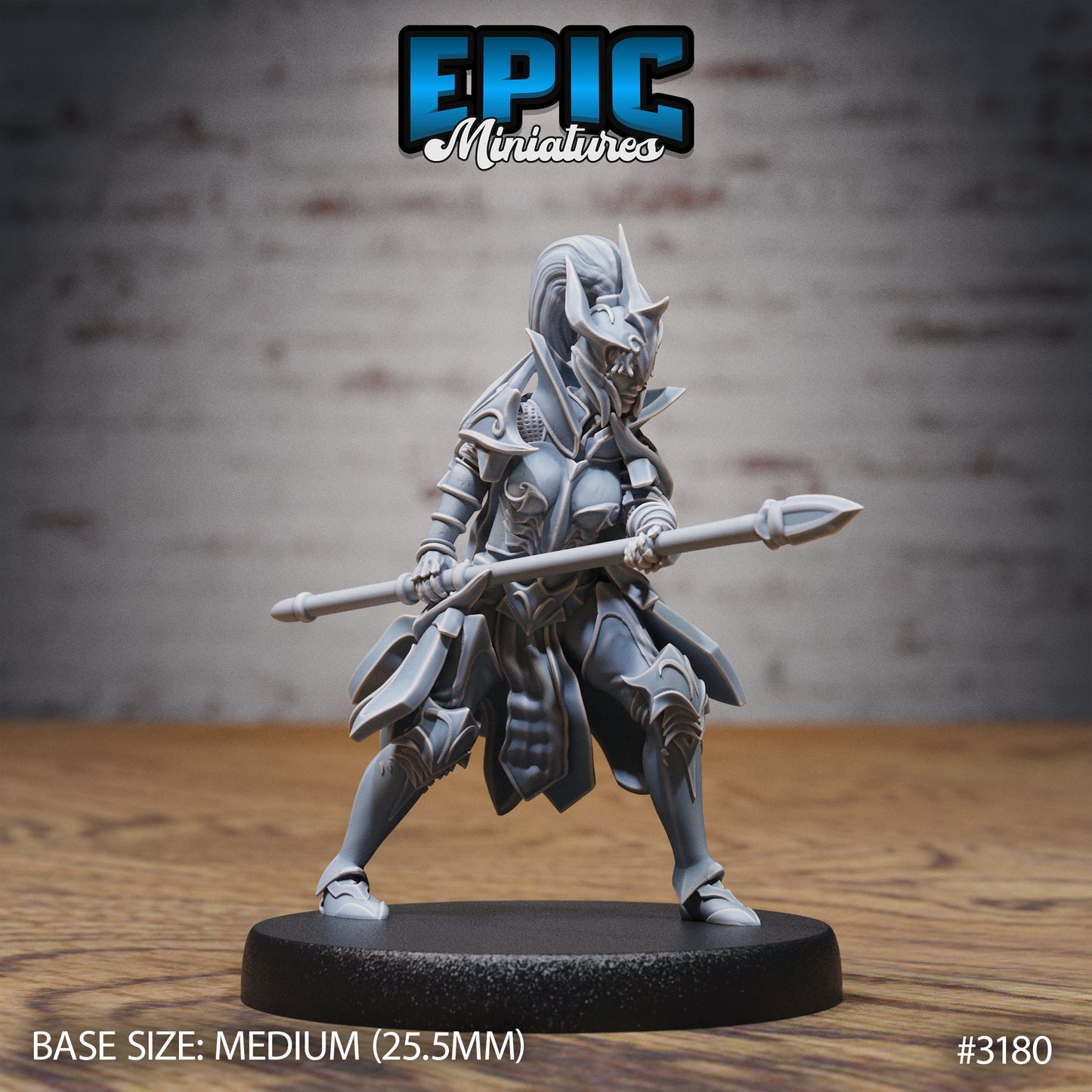 Hunters Guild Female Knight Series - #76 Dragons Reign - Epic Miniatures | Human | Feminine | Hunters Guild |Medium