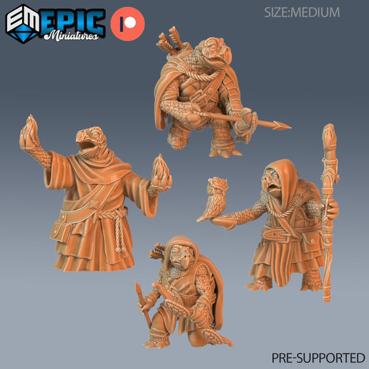 Turtle Folk Tribe Warrior Series - Epic Miniatures | Humanoid | Turtle | Weapons | Masculine | Medium