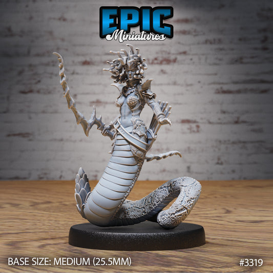 Gorgon Sisters Medusa Series - Epic Miniatures | Insectoid | Feminine | Weapons |Medium
