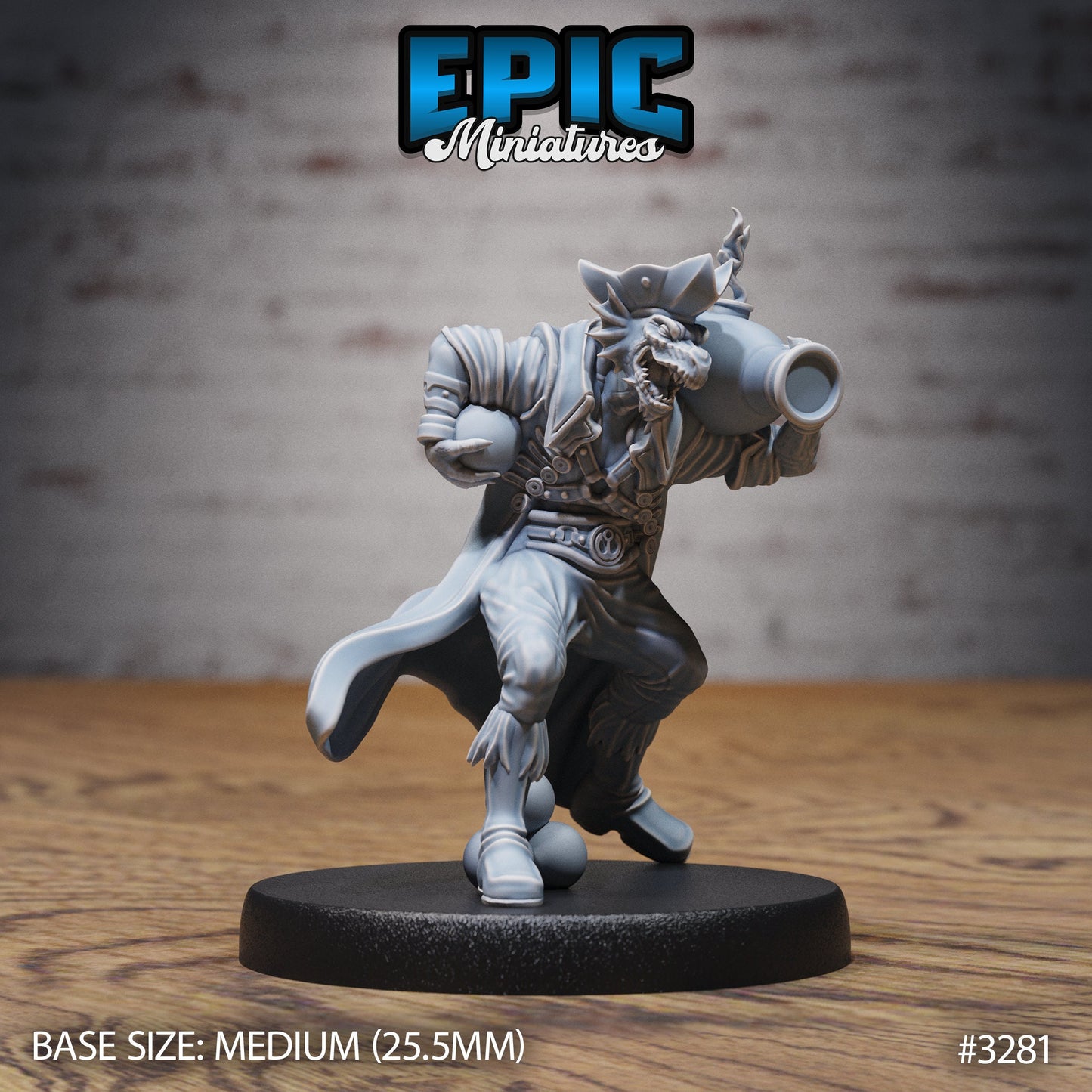 Dragonborn Pirate Series - Epic Miniatures | Humanoid |Masculine | Pirate | Dragonborn |Medium