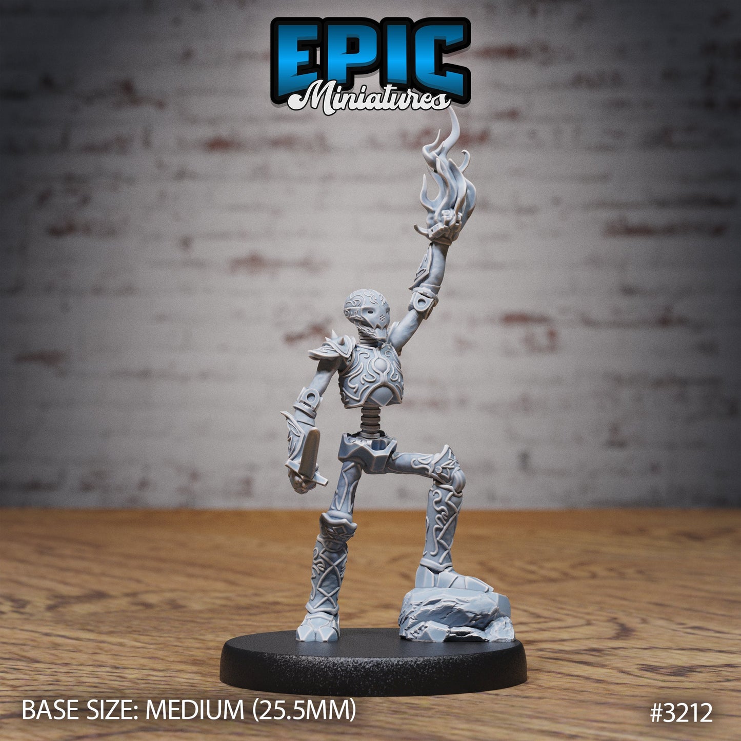 Stripped War Construct Series - #77 Steam Constructs - Epic Miniatures | Construct | Humanoids | Weapons | Masculine | Medium