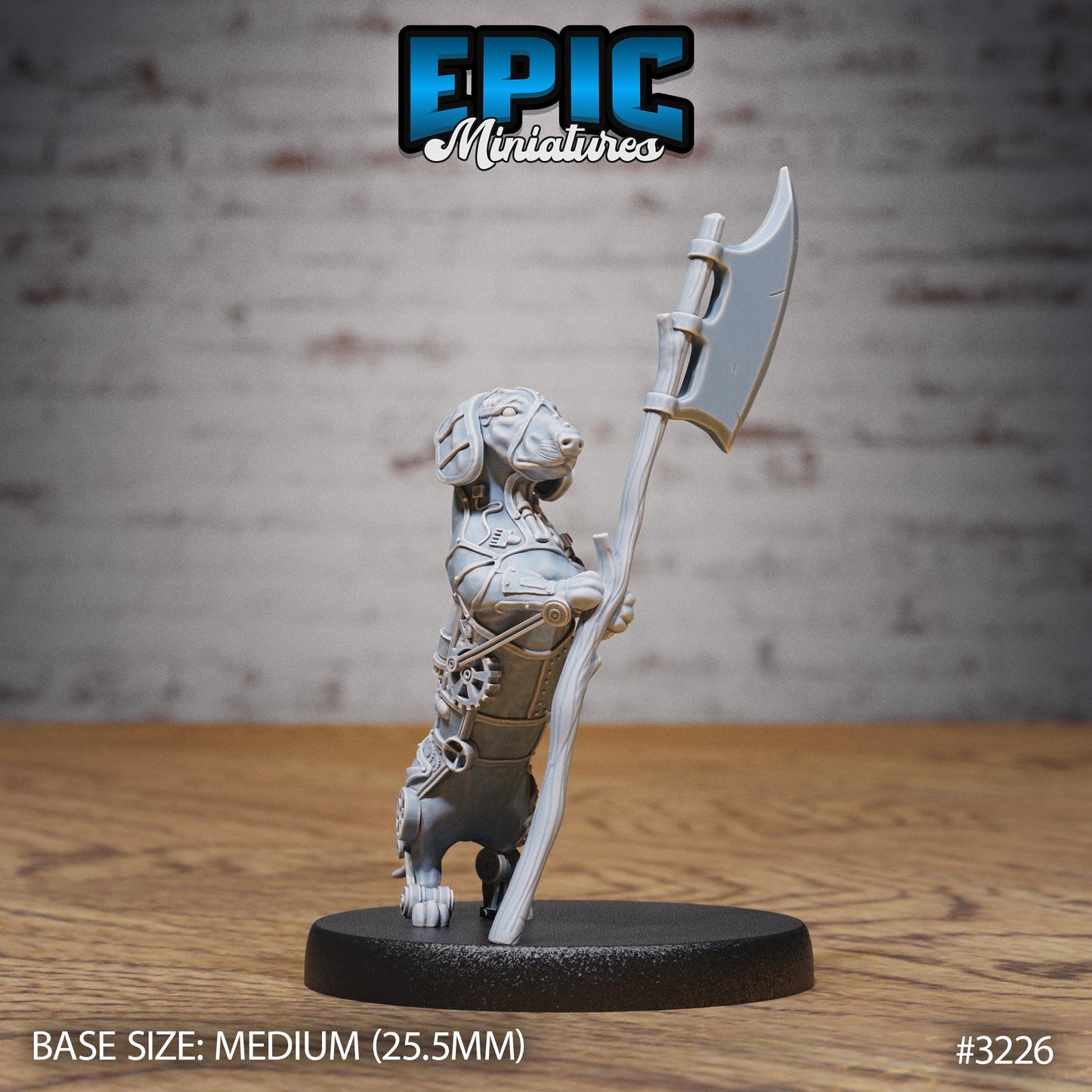 Construct Dachshund Series - Epic Miniatures | Canine | Construct | Weapons | Medium