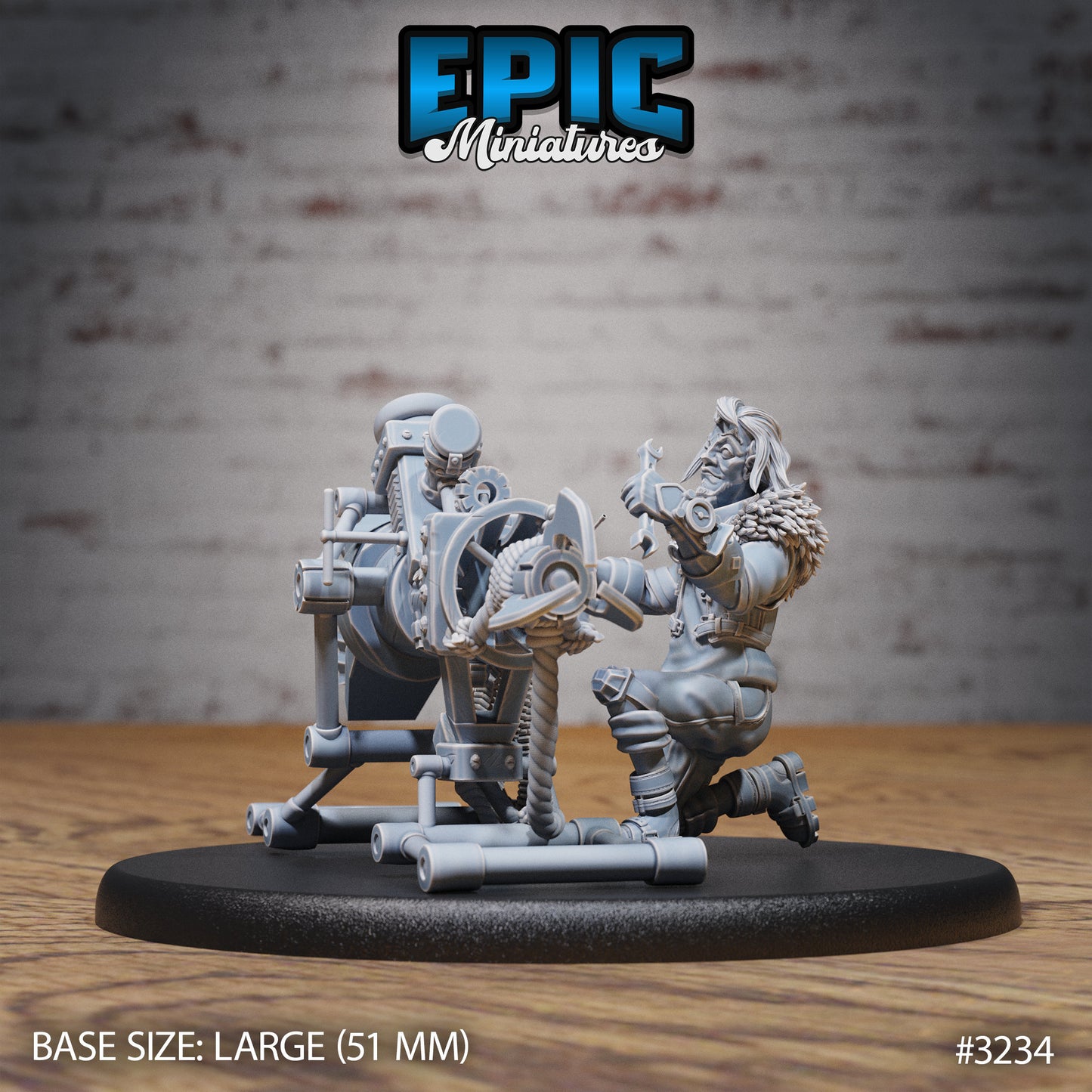 Artificer Flynn Series - Epic Miniatures | Human | Masculine | Weapon | Medium