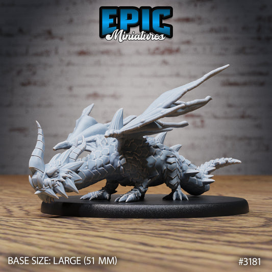 Young Horn Dragon Series - Epic Miniatures | Winged Dragon | Large