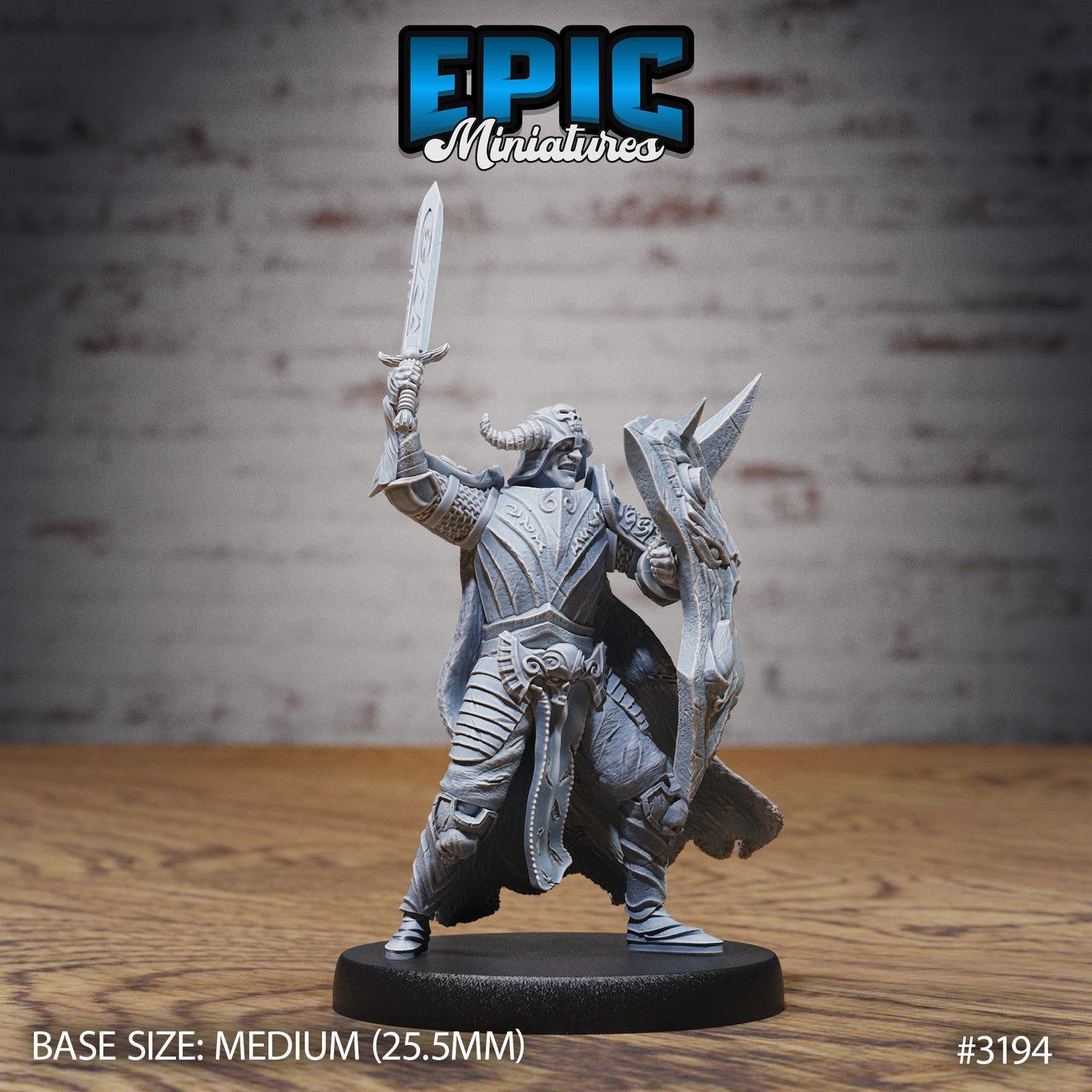Hunters Guild Drake Knight Series - #76 Dragons Reign - Epic Miniatures | Human| Masculine | Dragon Rider
