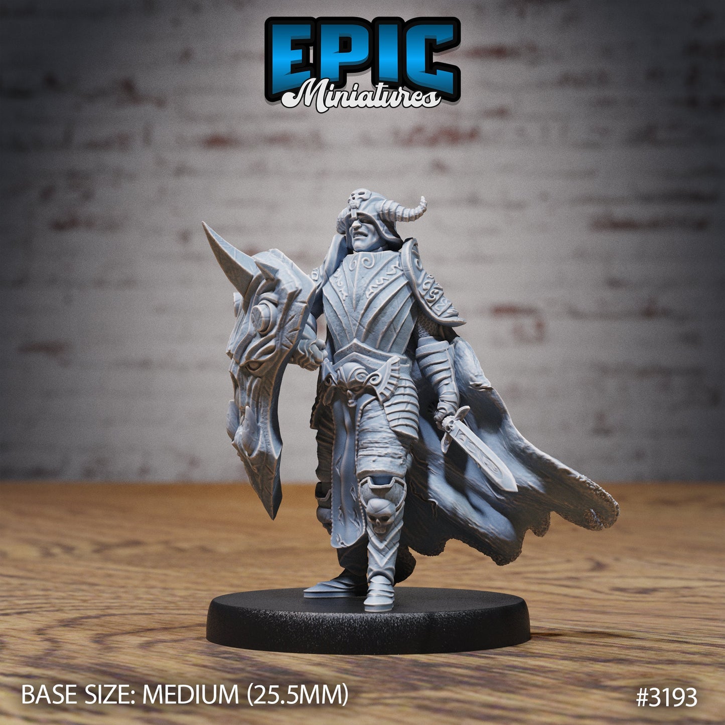 Hunters Guild Drake Knight Series - #76 Dragons Reign - Epic Miniatures | Human| Masculine | Dragon Rider