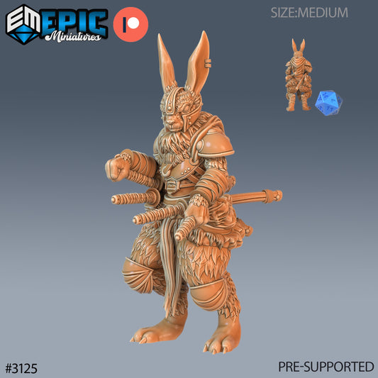 Rabbit Folk Blade Master Series - Epic Miniatures | Humanoid | Masculine | Weapons | Medium