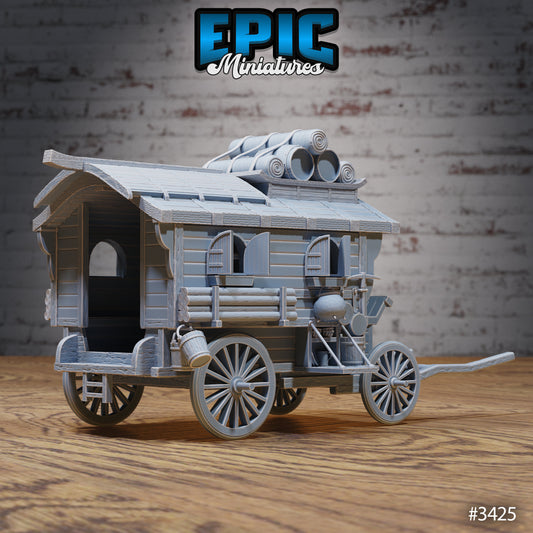 Settler Wagon - Epic Miniatures | Fantasy Wild West