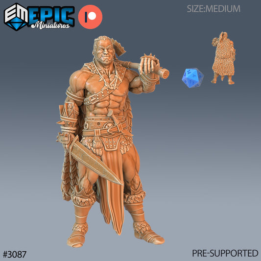 Barbarian Player Character Series - Epic Miniatures | Sunrise Tavern