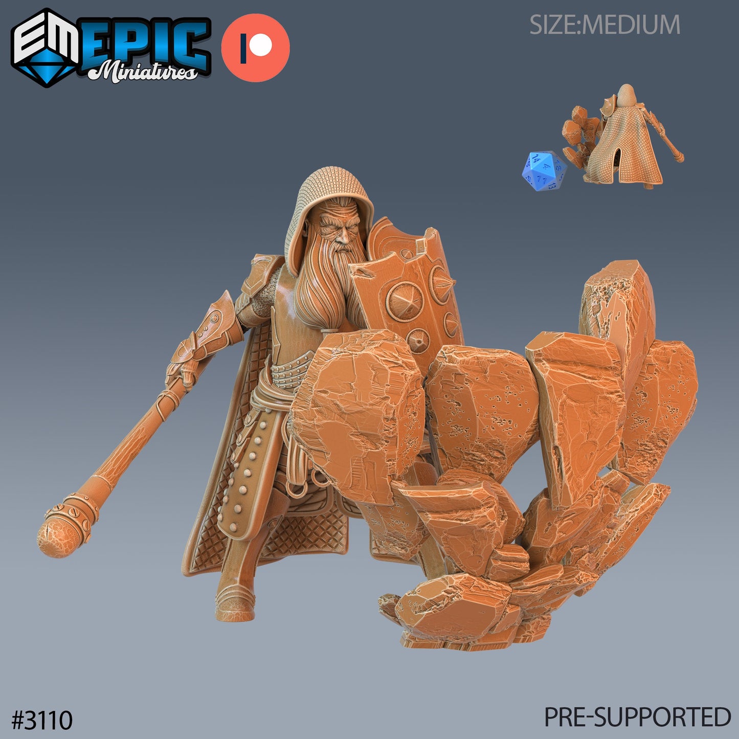 Dwarf Cleric Series - Epic Miniatures | Sunrise Tavern