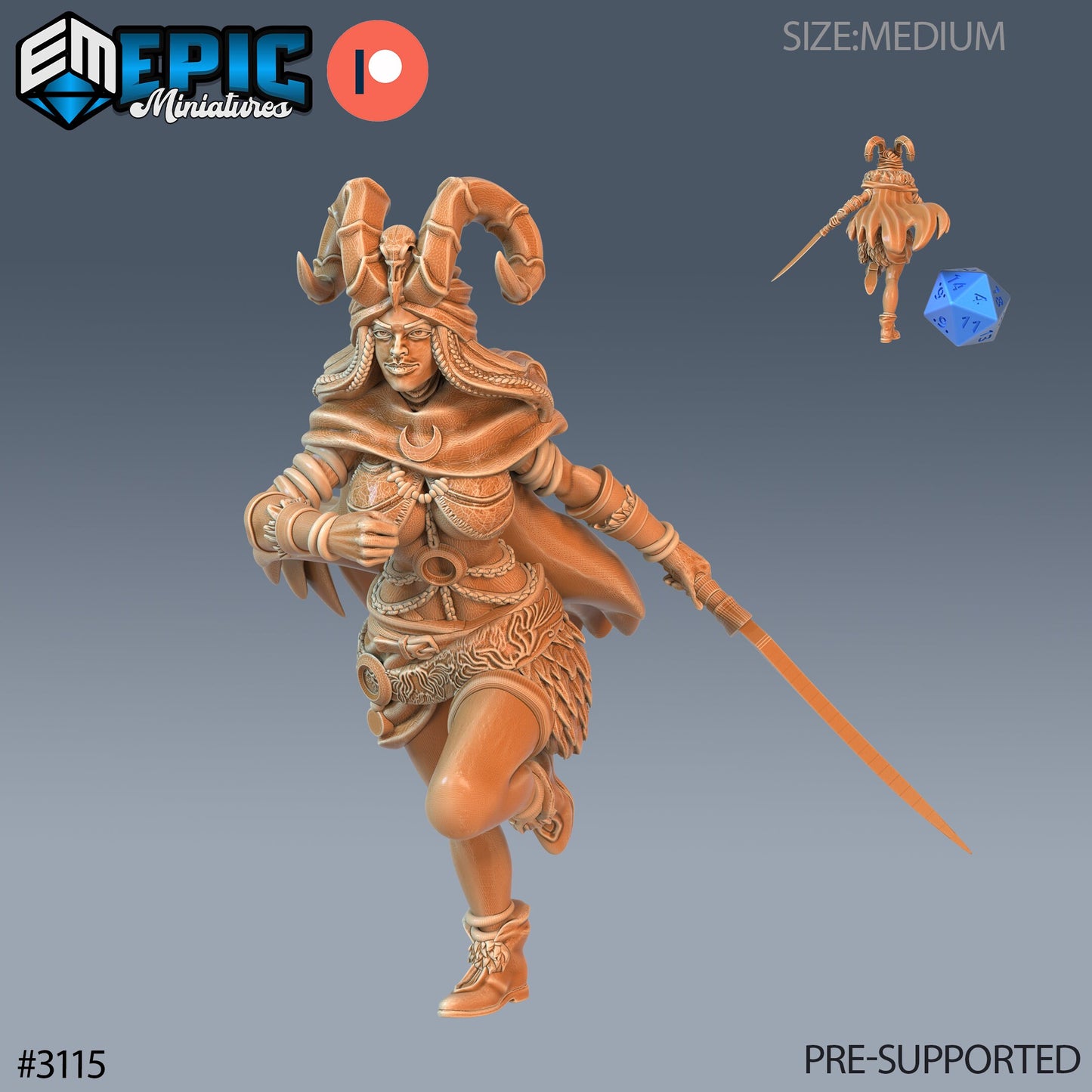 Druid Female Player Character Series - Epic Miniatures | Sunrise Tavern
