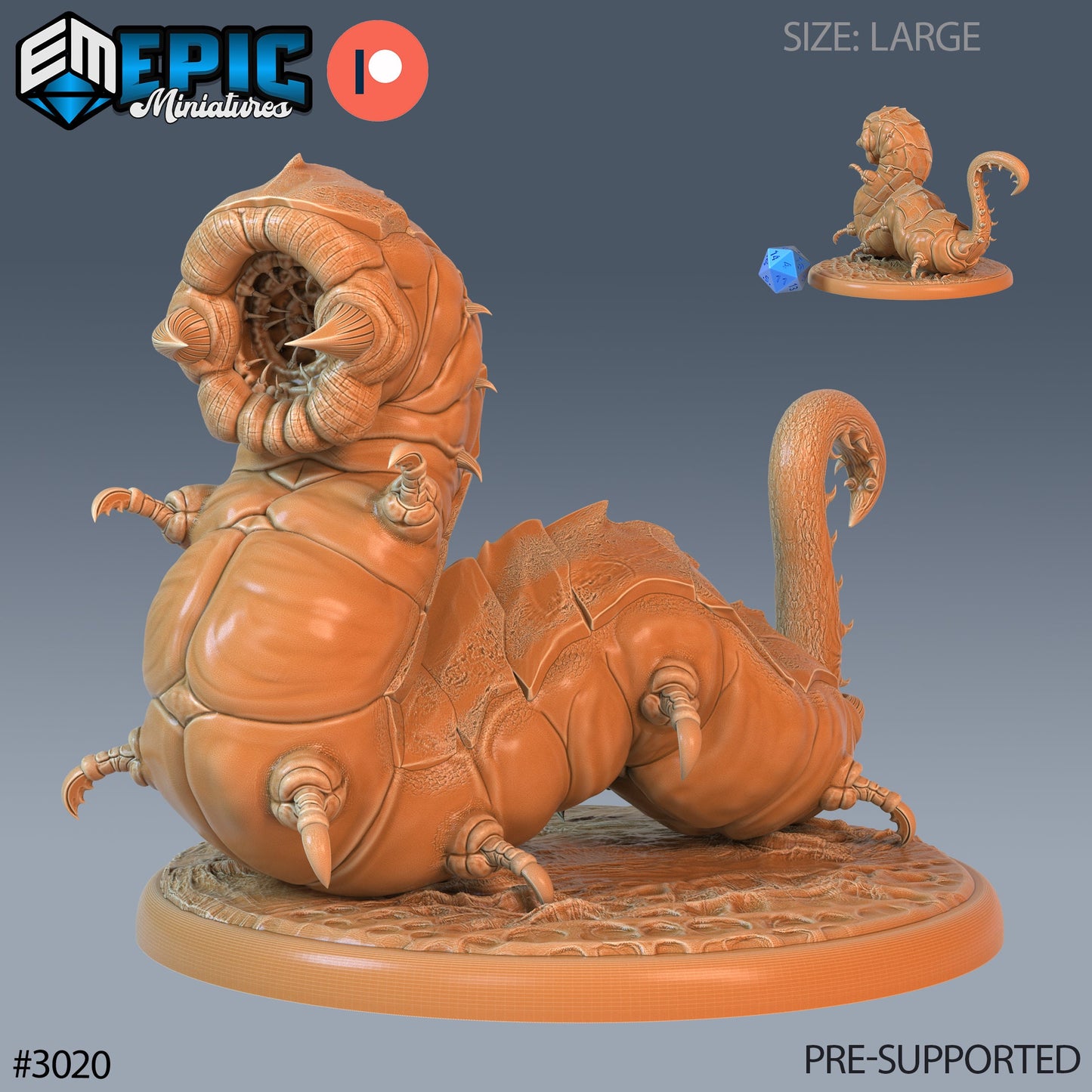 Carrion Worm Series - Epic Miniatures | Eternal Fungi