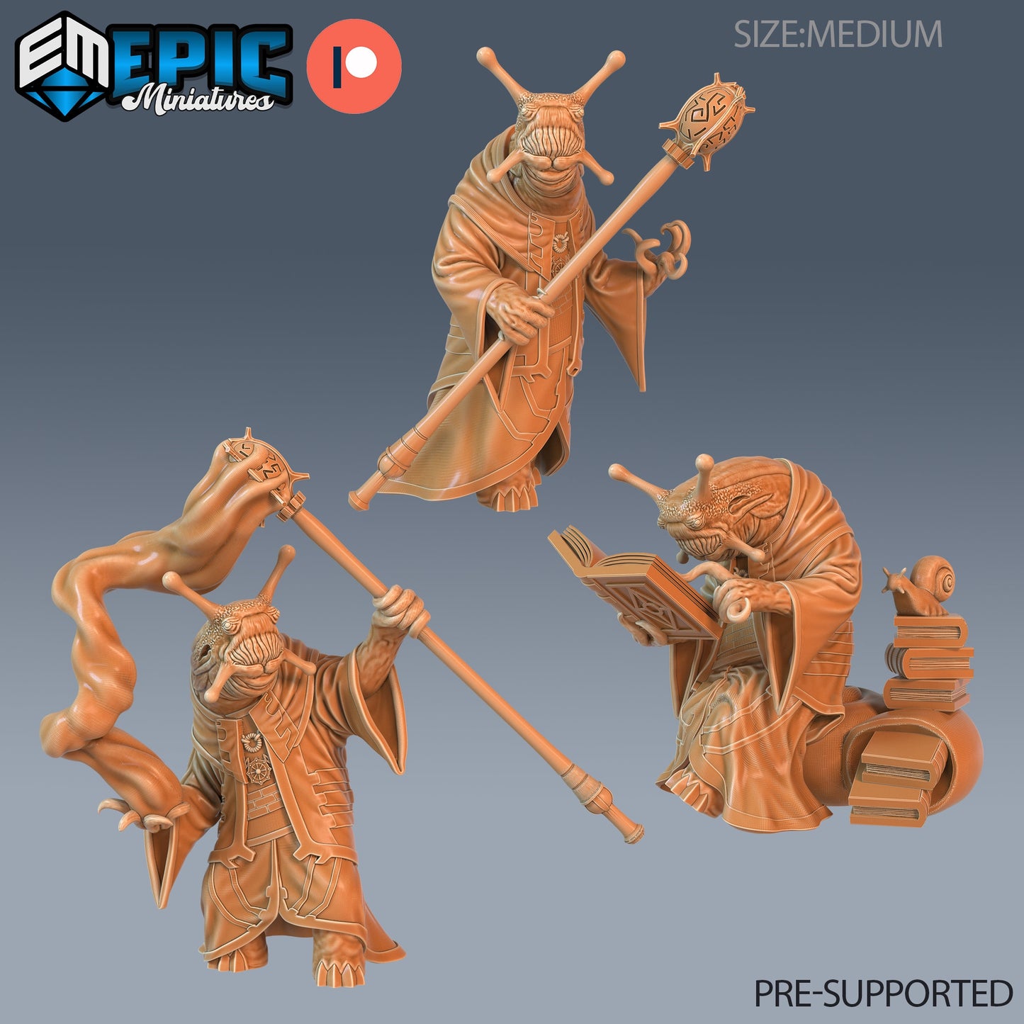 Snail Mage Reading Series - Epic Miniatures | Eternal Fungi