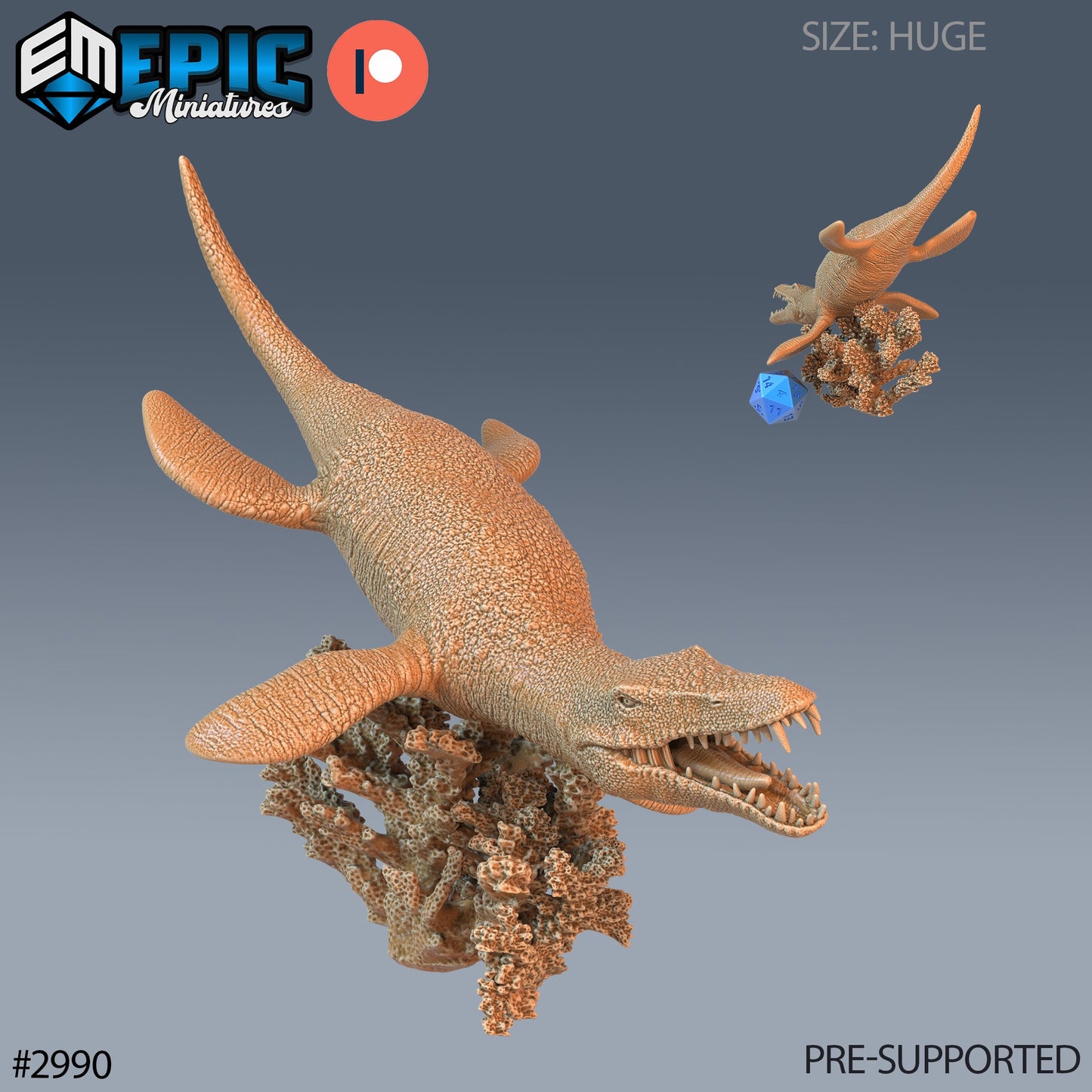 Liopleurodon Series - Epic Miniatures | Jurassic Encounters