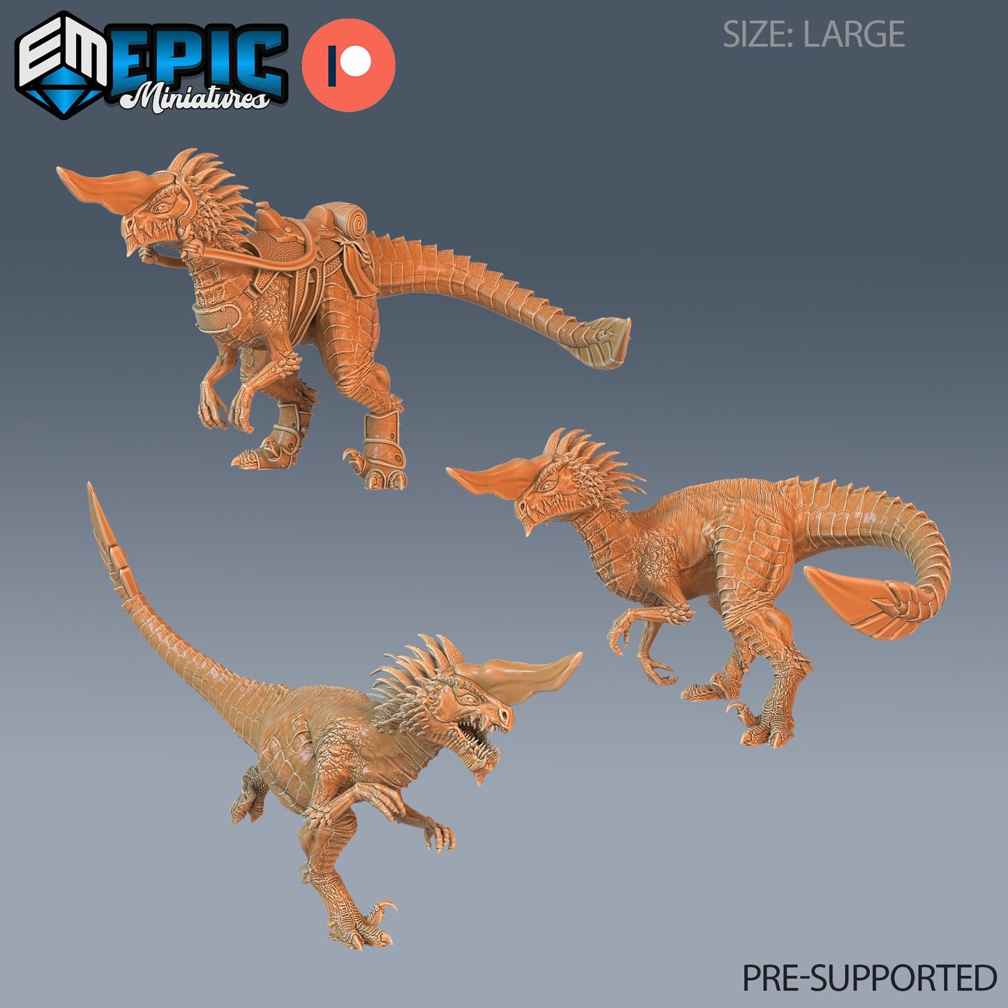 Long Horn Raptor Series - Epic Miniatures | Jurassic Encounters