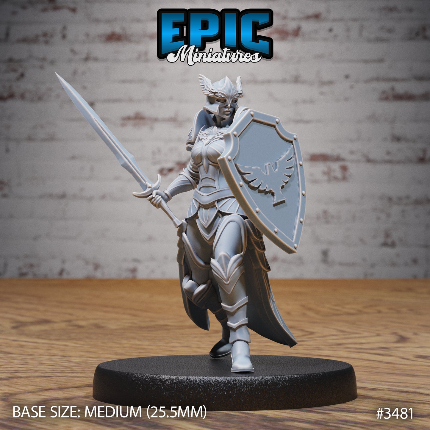 Knight Lady Gisella Series - Epic Miniatures | #82 Chivalry Garden