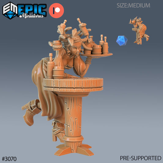 Gorgon Waitress Series - Epic Miniatures | Sunrise Tavern