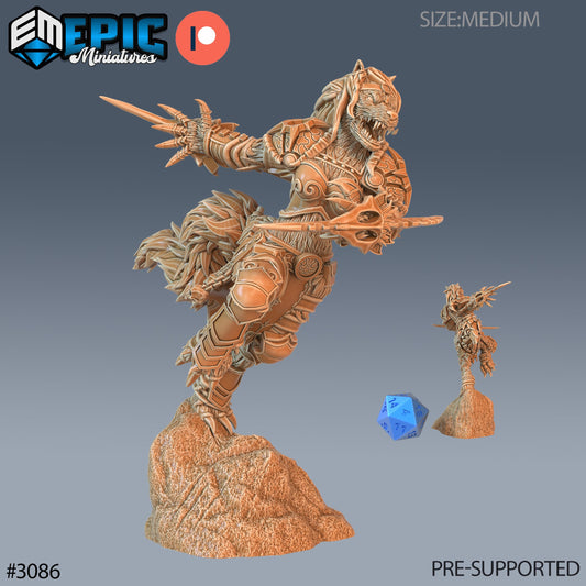Werewolf Adventurer Female Series - Epic Miniatures | Sunrise Tavern