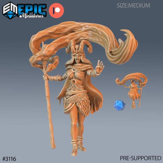 Druid Female Player Character Series - Epic Miniatures | Sunrise Tavern